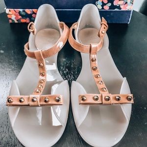 STUART WEITZMAN ROSE JELLY FLATS WITH BOX